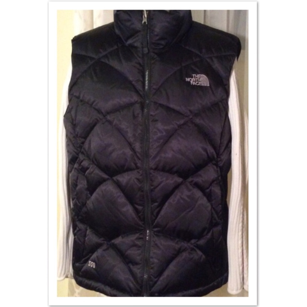 Black north face puffer vest